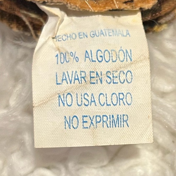 100% algodon mini purse Guatemala embroidered 2pc PURSE DR04 - Picture 3 of 4